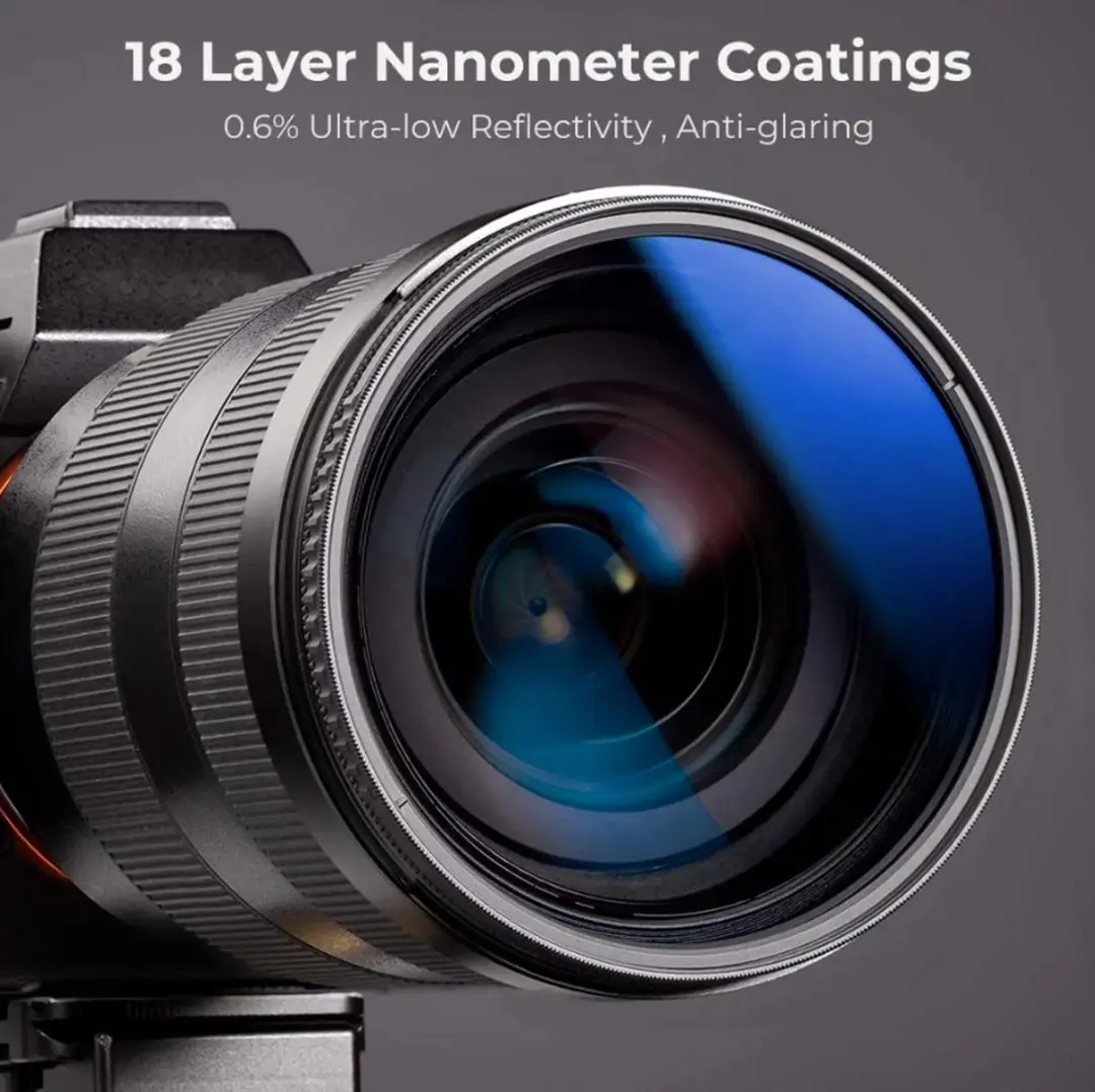 K&F Concept KF01.1313V3 CPL Filter 58mm - Zwart - afbeelding 6 van 6
