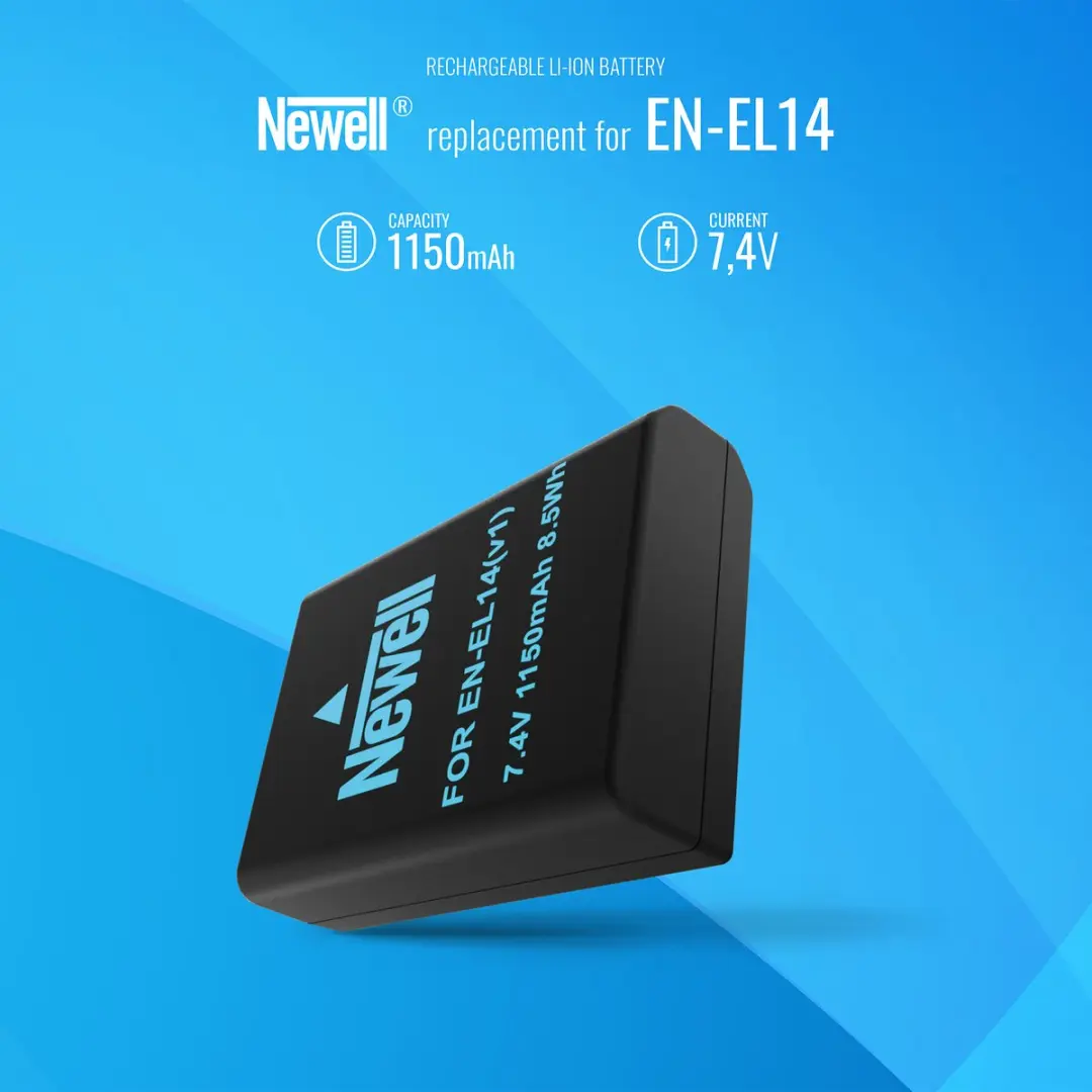 Newell Accu Nikon EN-EL14 1150mAh - afbeelding 2 van 6