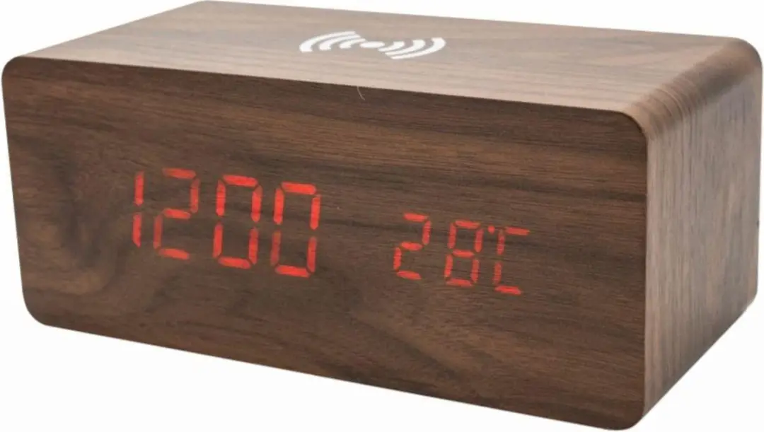 Denver Wekkerradio Projectie ECQ-104NL - Hout