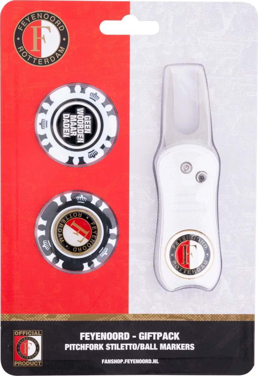 XQMax Feyenoord Golfset - Pitchfork & Ballmarkers