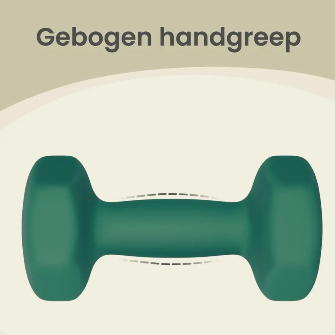Songmics Dumbbells Set 2x4kg - Hexagon - Groen