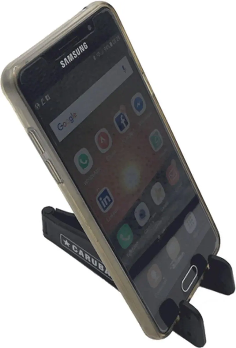 Caruba Opvouwbare Standaard voor Smartphone/Tablet - Zwart