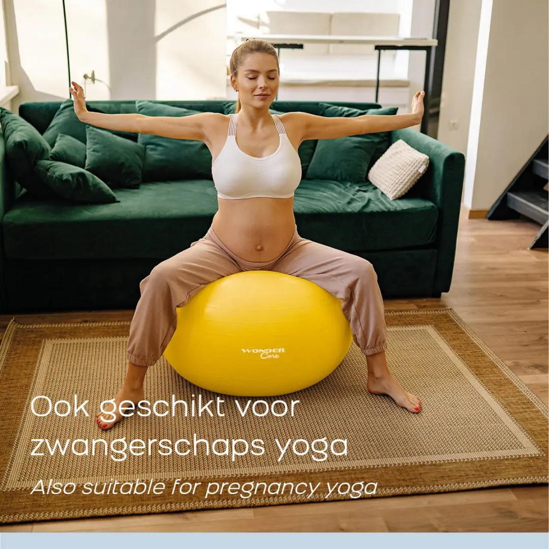 Wonder Core Gymbal Fitnessbal 65cm - Geel