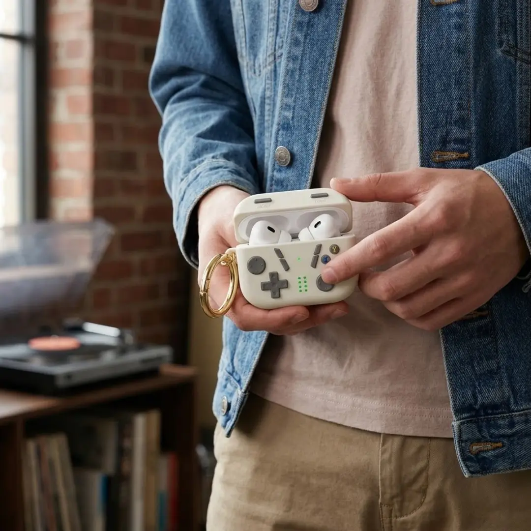 NUVEX Beige Oordopjeshoes AirPods Pro 2 Game Controller
