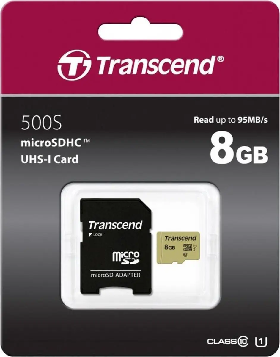 Transcend 8GB UHS-I U3 MicroSDHC TS8GUSD500S