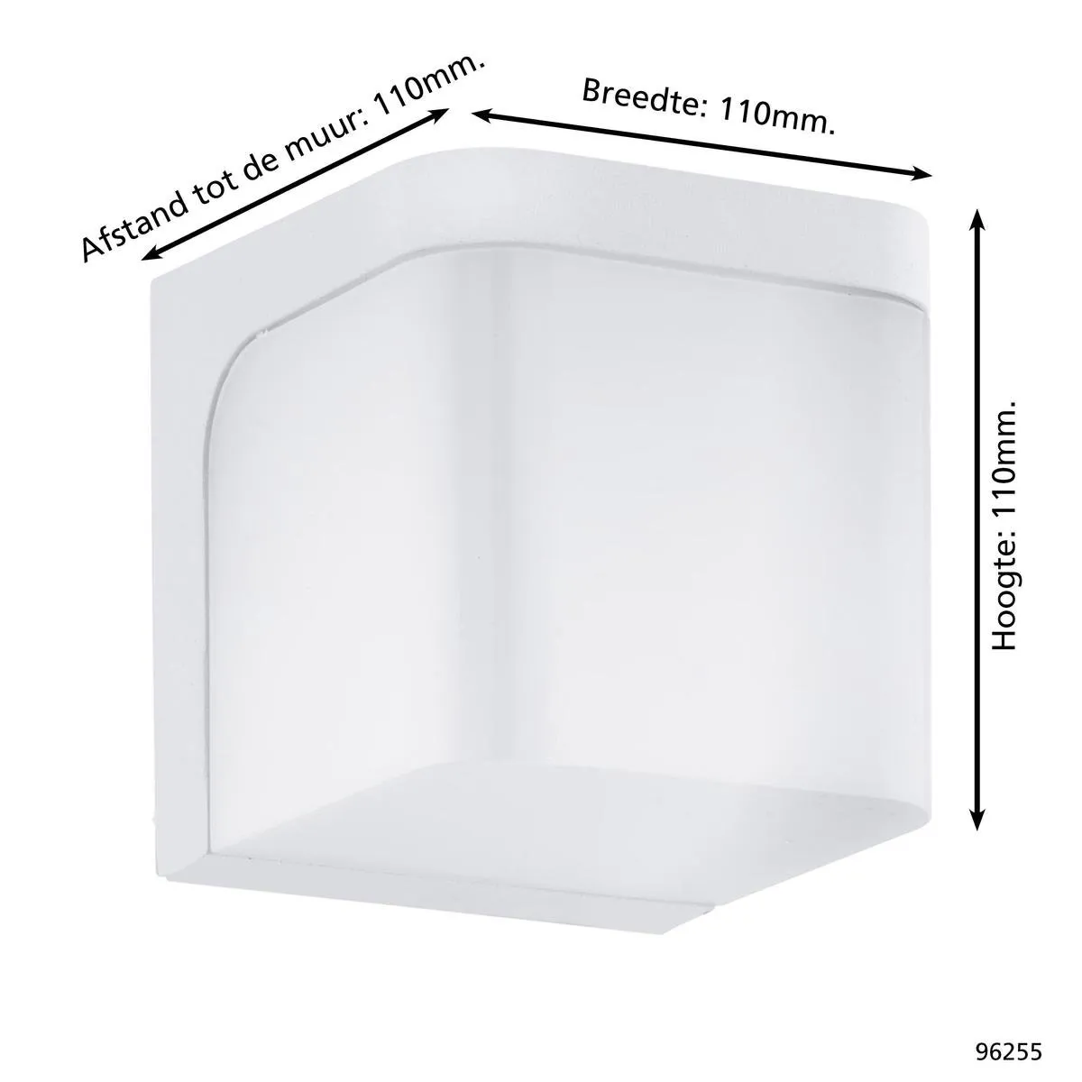 Eglo Jorba Wandlamp IP44 - 1 Licht - Wit - afbeelding 6 van 6