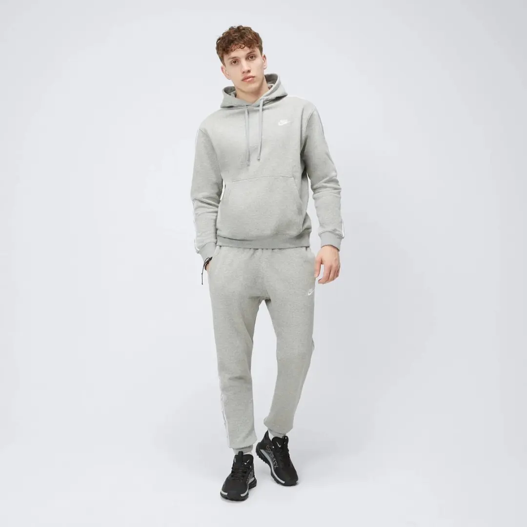 Nike Heren Trainingspak Fleece - Grijs/Wit L