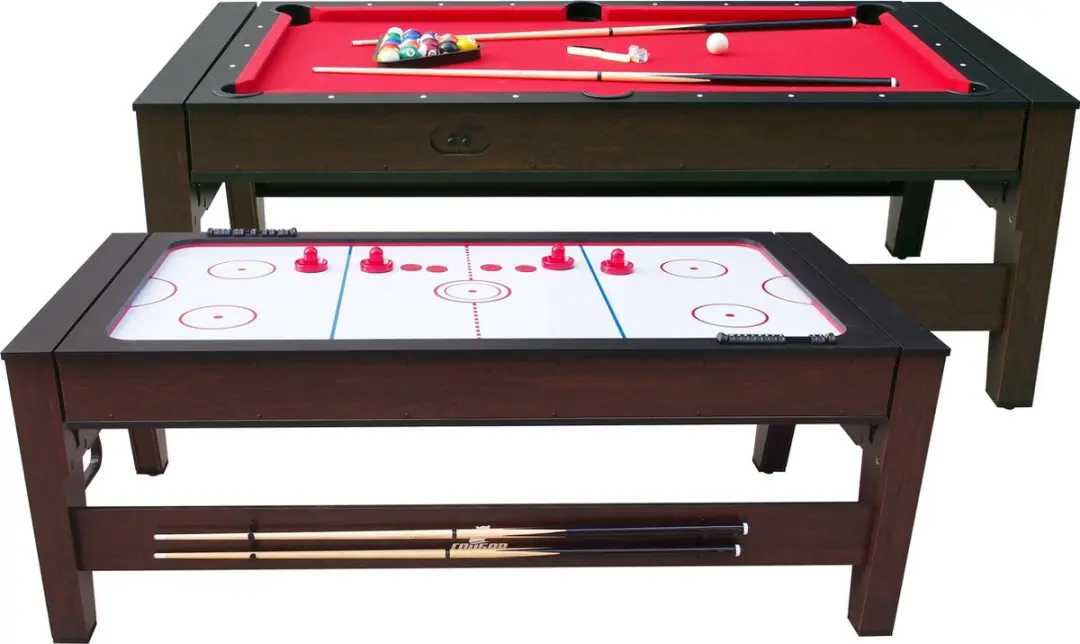 Cougar Reverso 6ft Pool & Airhockeytafel - 177x92cm - Rood