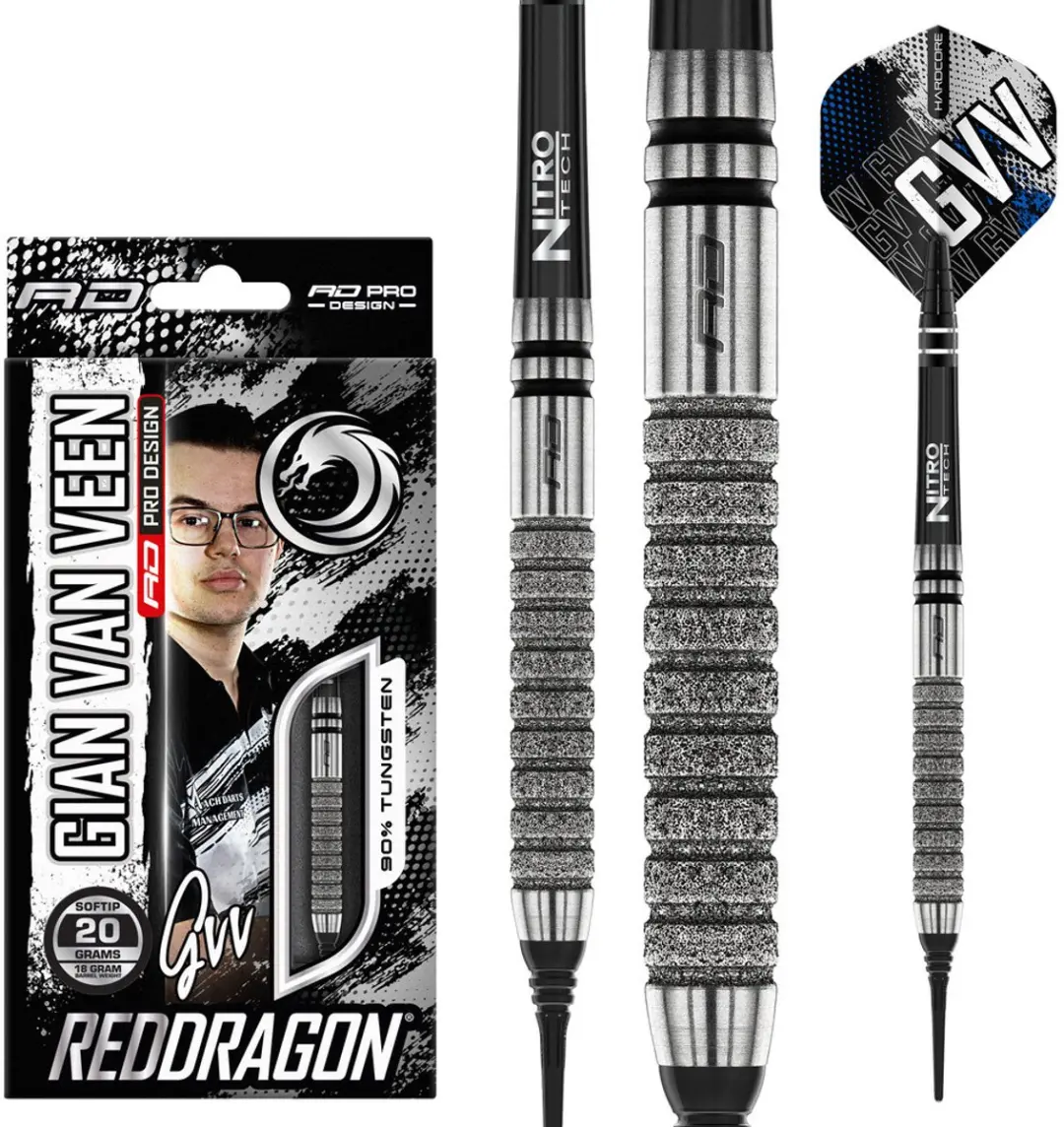 Red Dragon Gian van Veen Tour Edition 90% Darts