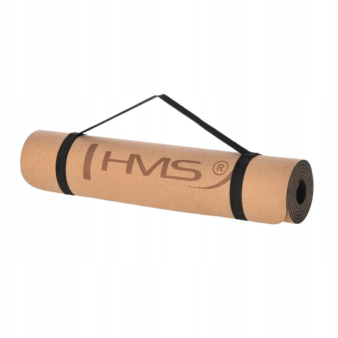 HMS YM11 Yogamat - Antislip - 1 Stuk - Zwart/Bruin