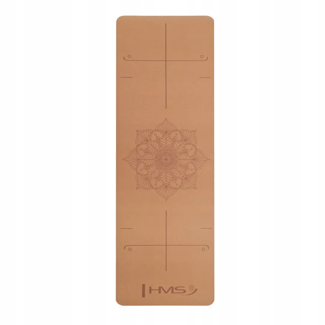 HMS YM11 Yogamat - Antislip - 1 Stuk - Zwart/Bruin