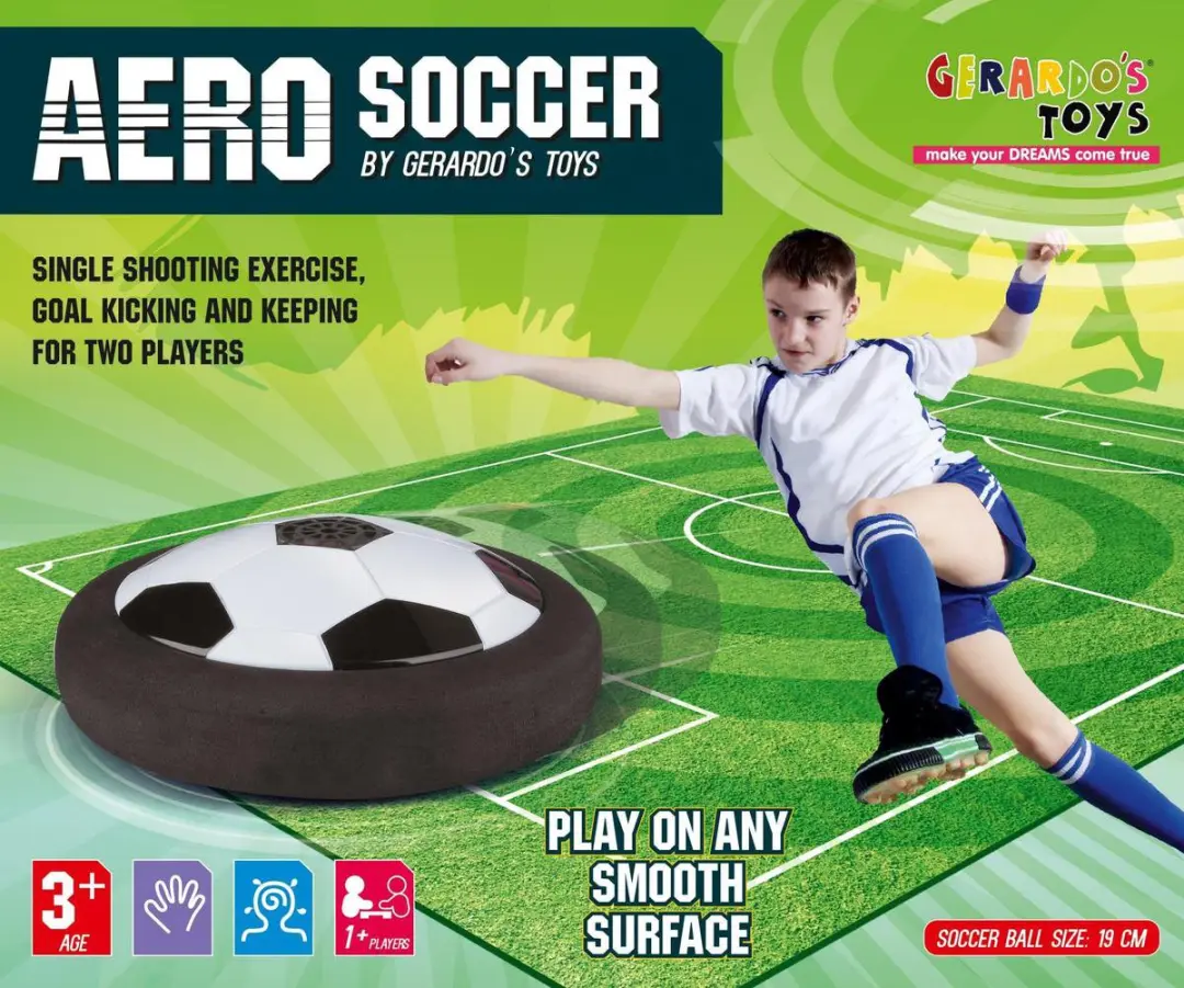 Gerardo's Toys Zwevende LED Voetbal - Zwart