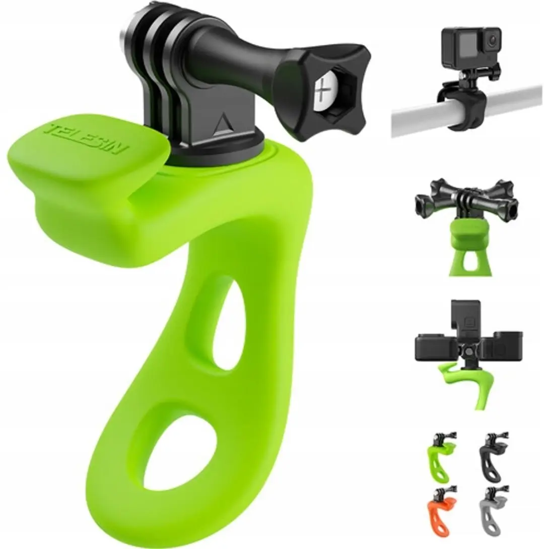 Telesin Universele 360° Fiets- en Motorcamerahouder - Transparent