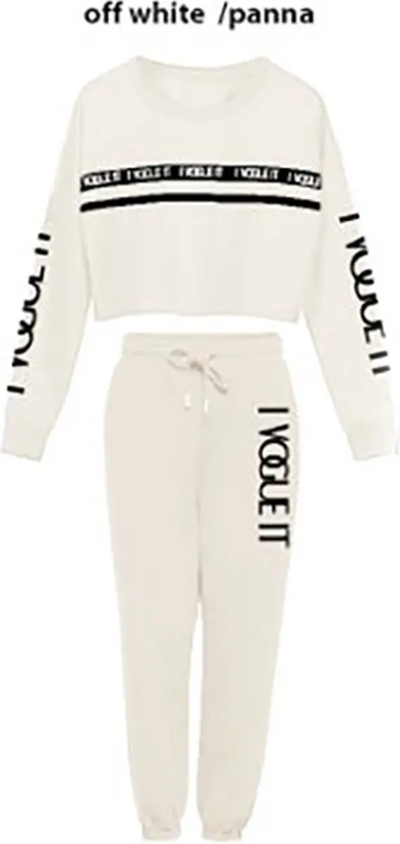 Vogue Sportset XS Wit - Sweater & Broek