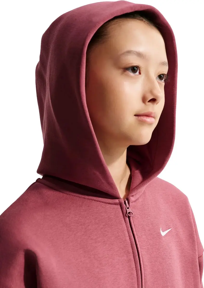 Nike Studio Fleece Hoodie Pink Smoke - Maat M