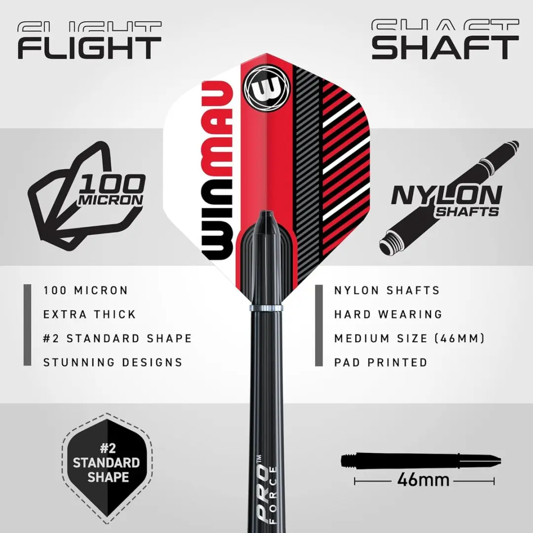 Winmau Dartpijlen Rookie 20g Multipack - 9 Stuks