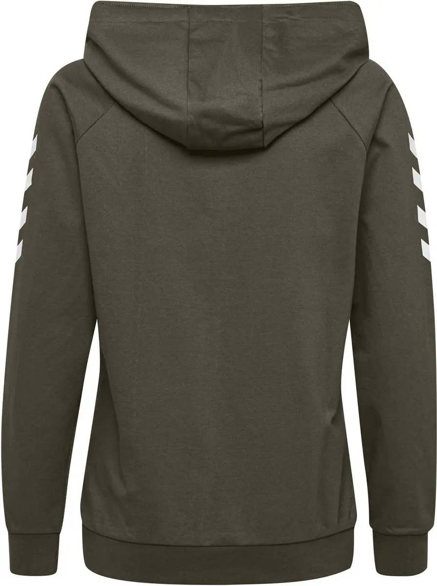 Hummel Go Cotton Hoodie Dames - XS - Bruin/Wit