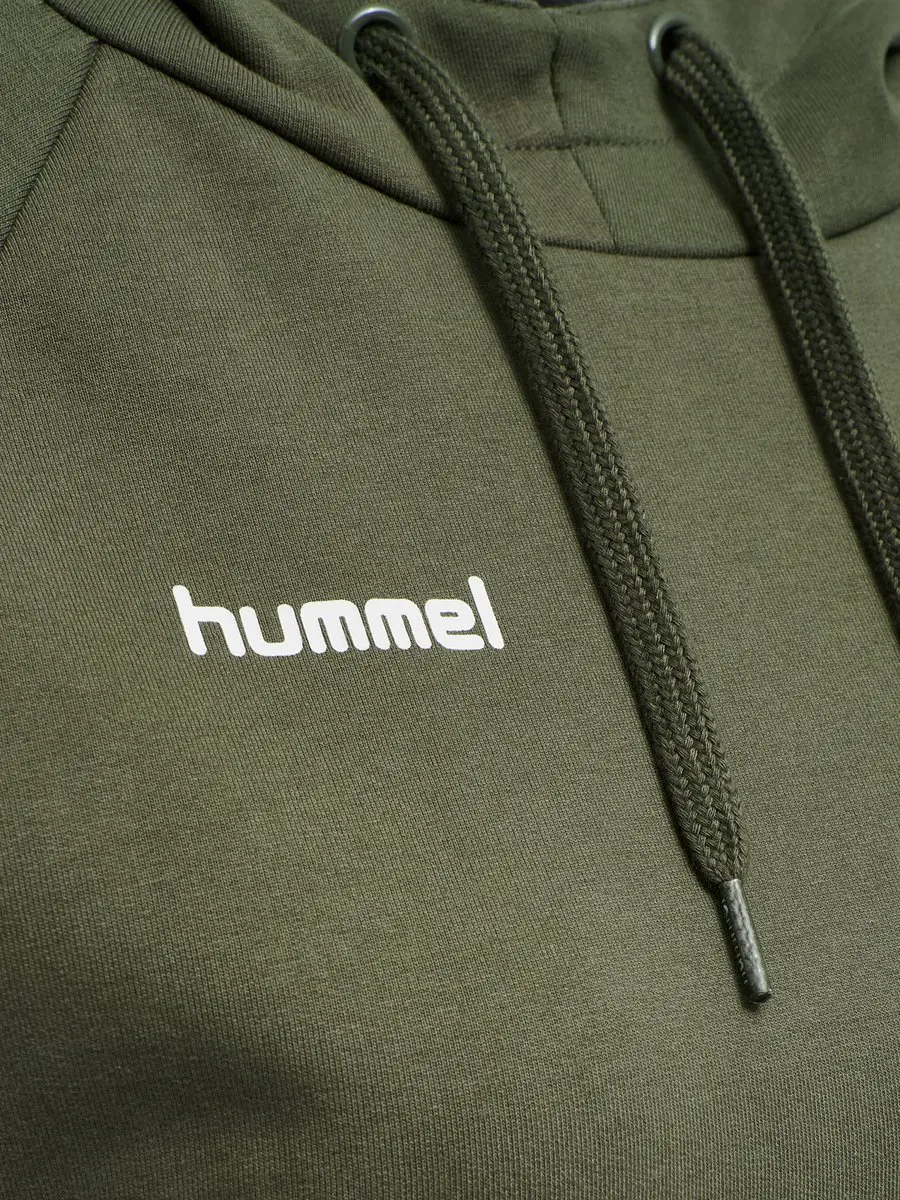 Hummel Go Cotton Hoodie Dames - XS - Bruin/Wit
