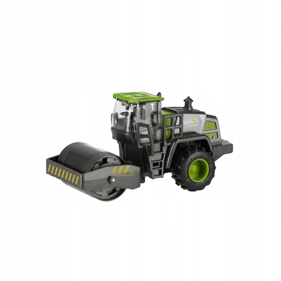 NIKKO Bouwmachine Metaal 20cm - Pull & Back Functie - Grijs/ Groen