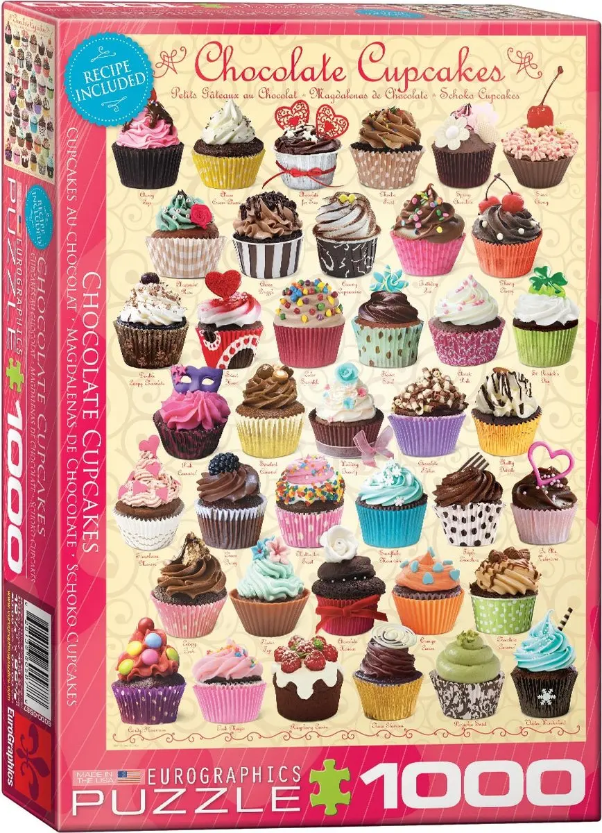 Eurographics Chocolade Cupcakes Puzzel 1000 Stuks