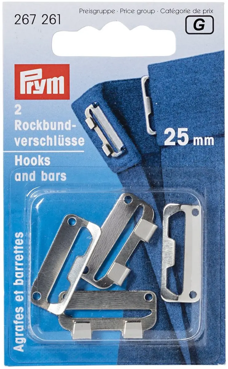 Prym Rokhaken ST 25mm - 2 Stuks - Zilver