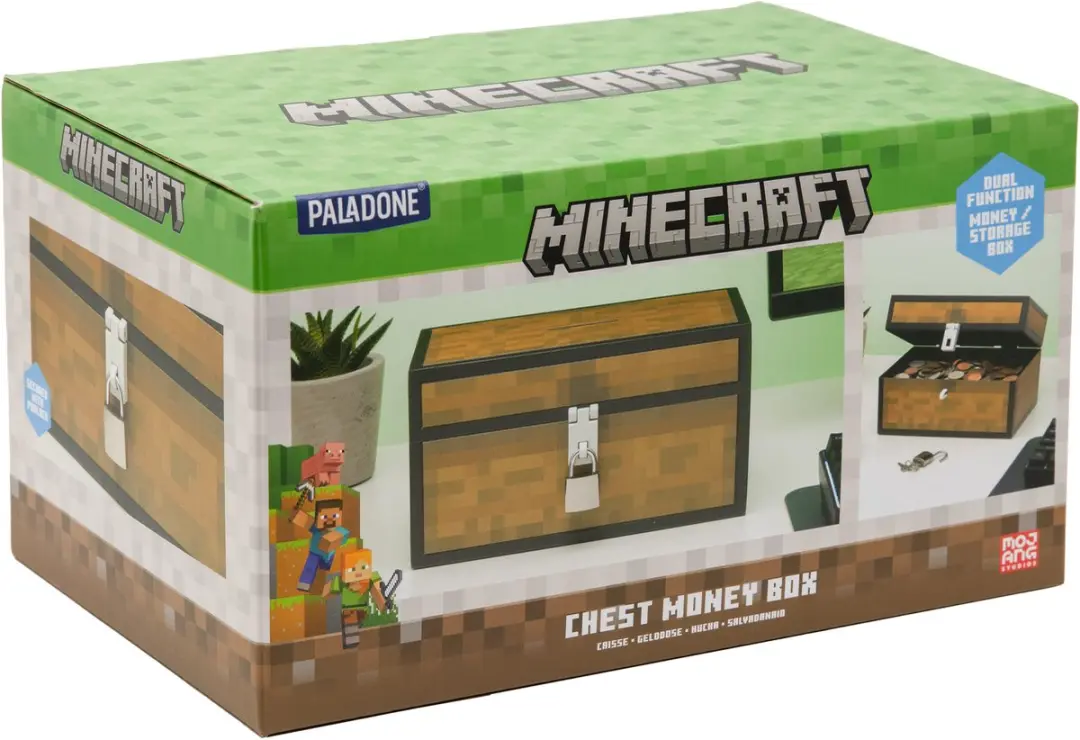 Paladone Minecraft Spaarpot Kistvorm - PP13601MCF - Multicolor