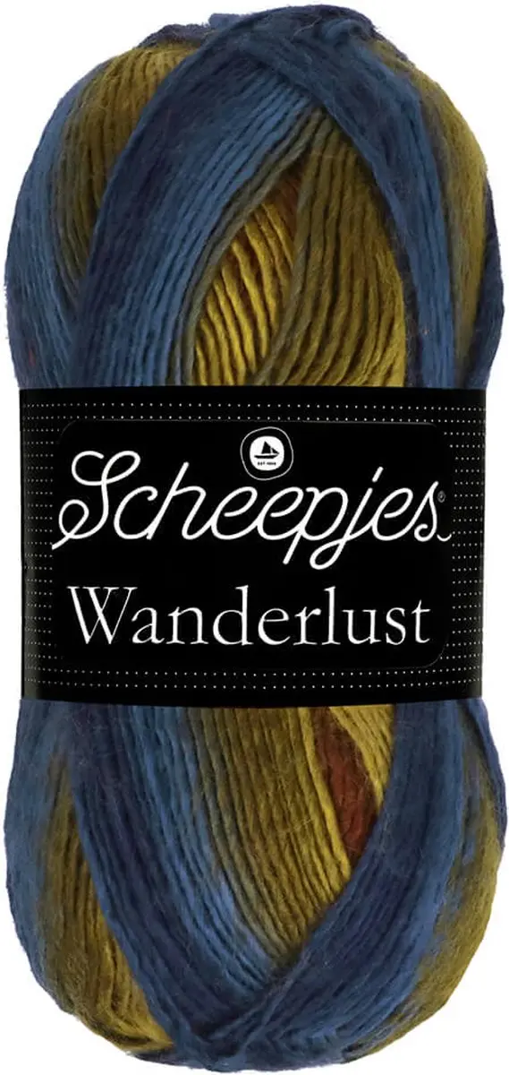 Scheepjes Wanderlust 100g - New York - Groen/Bruin