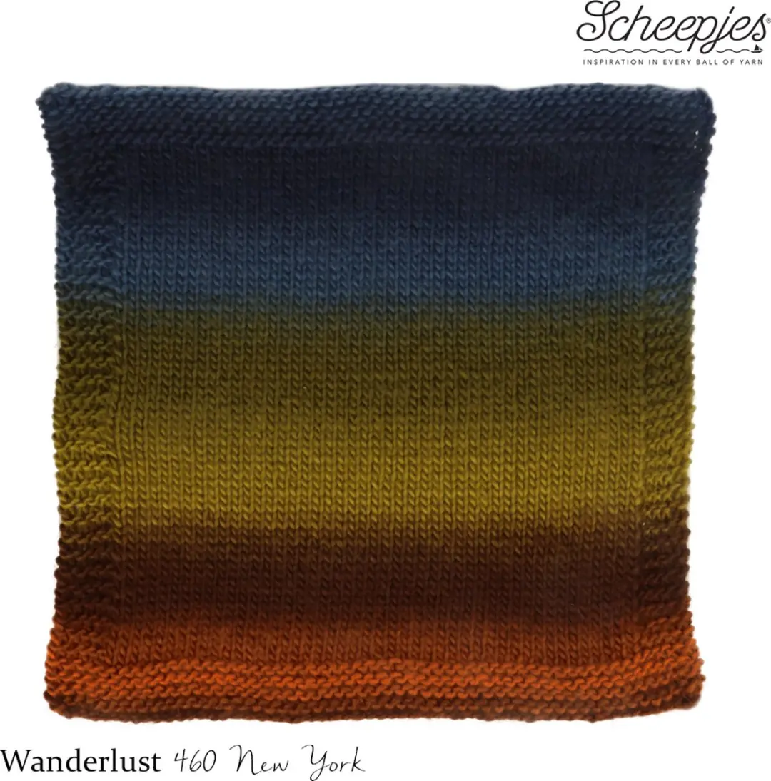 Scheepjes Wanderlust 100g - New York - Groen/Bruin