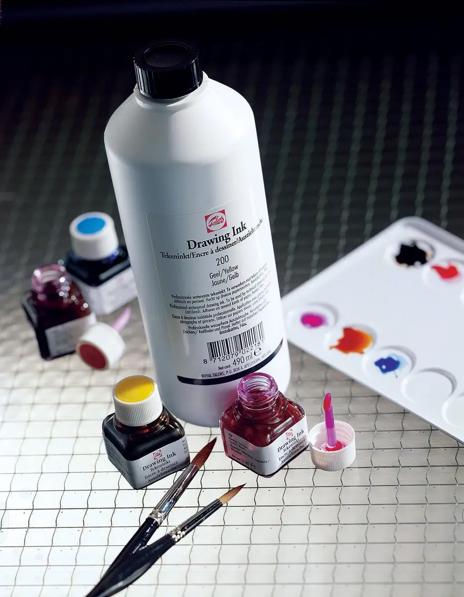 Talens Watervaste Tekeninkt Zwart 490ml