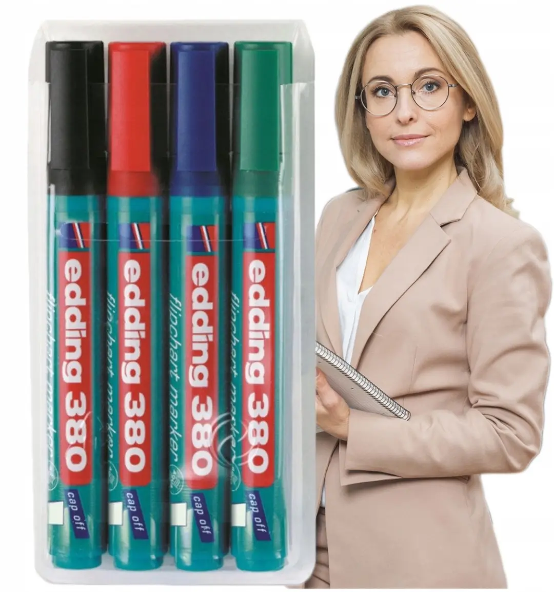 edding Flipchart Markers Set - 4 Stuks Multicolor