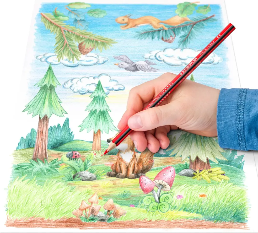 STAEDTLER Noris Colour Driekantig Kleurpotlood Class Pack 144 Stuks - 12 Kleuren