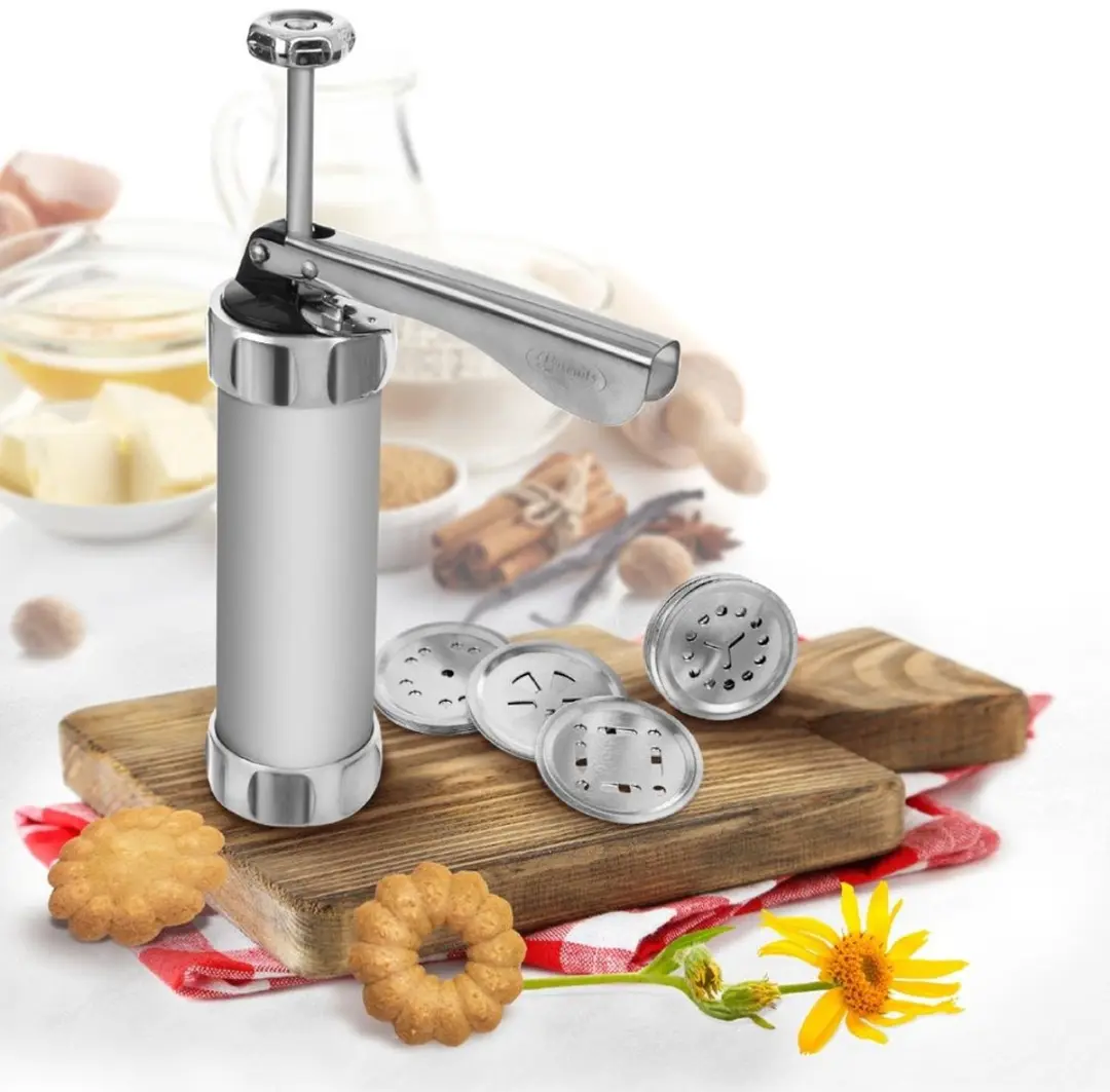 Orion Decoratieve Koekjespers 25-delig - Zwart/Zilver
