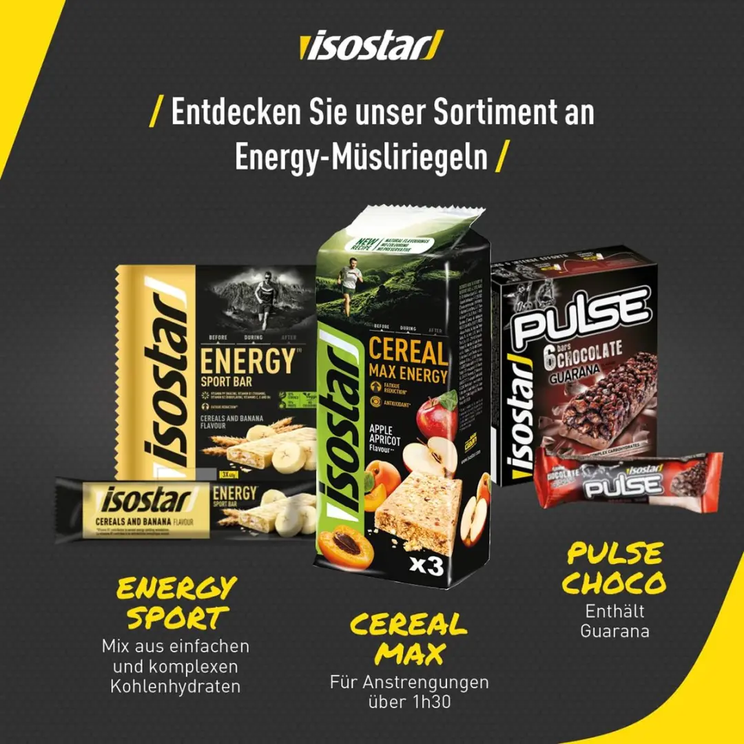 Isostar Cereal Max Appel Abrikoos - 3x55g