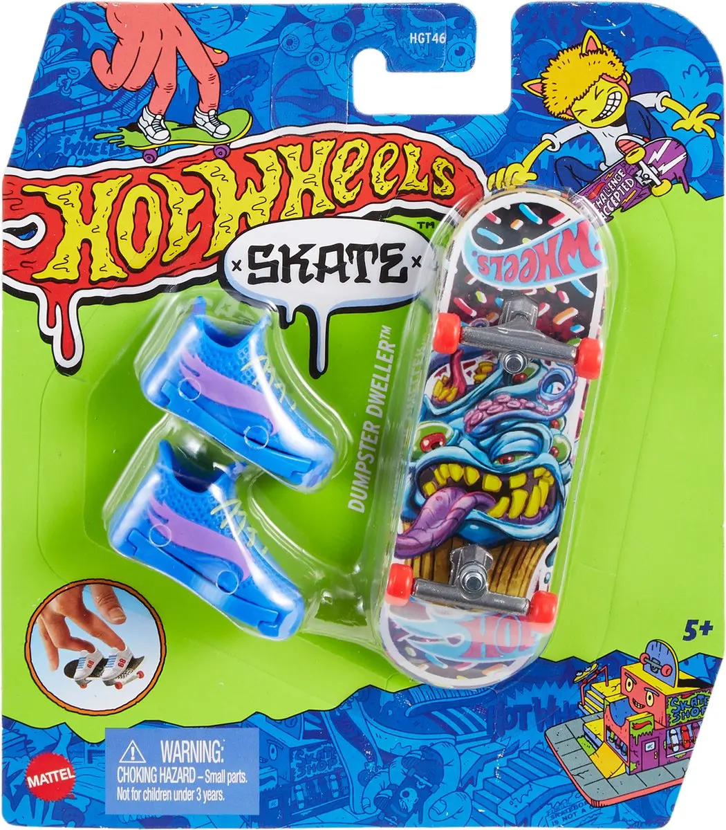 Hot Wheels Vingerskateboard Dumpster Dweller HNG44