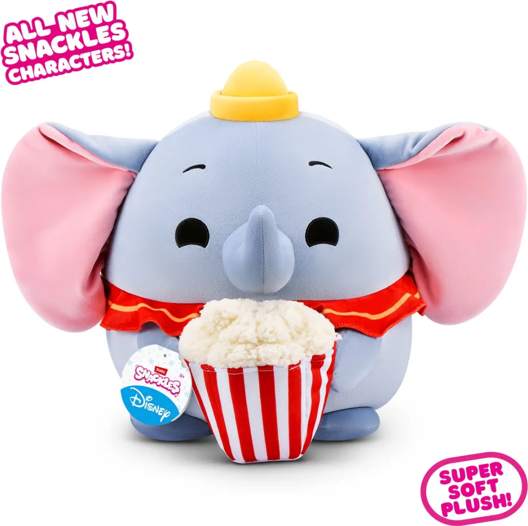 ZURU Snackles Disney Pluchen Knuffel 35cm - Meerkleurig - afbeelding 6 van 6