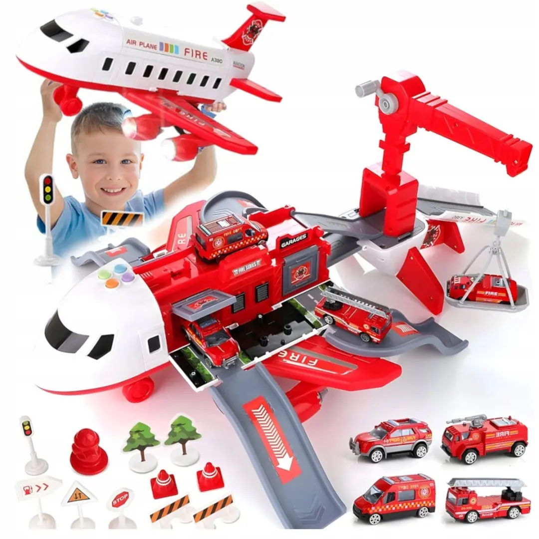 NIKKO Grote Brandweer Vliegtuig 65cm