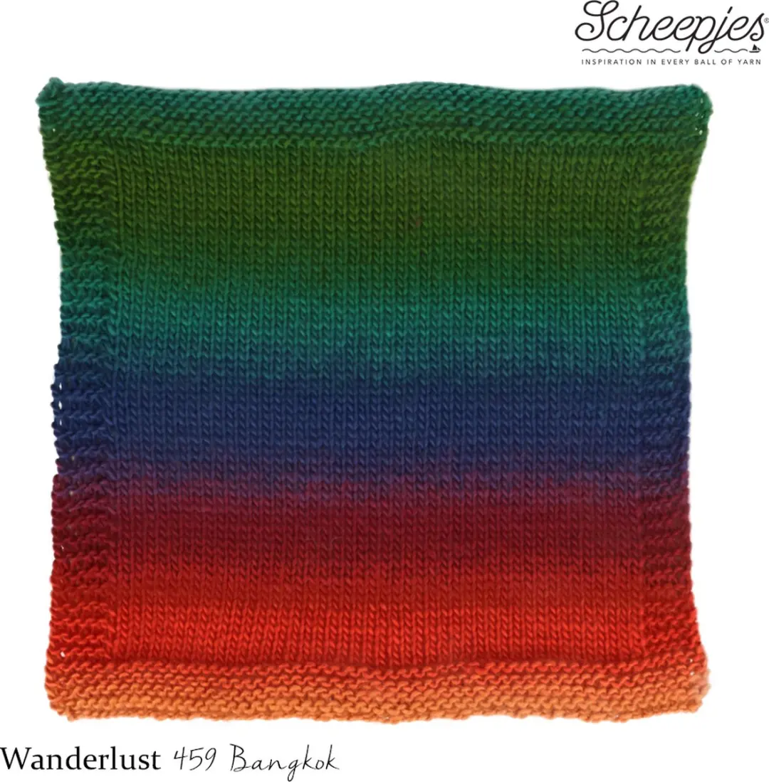 Scheepjes Wanderlust 100g - Bangkok - Rood/Groen