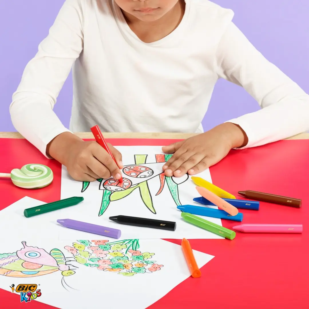 Bic Kids Plastidecor Waskrijtjes - 18 Stuks Meerkleurig