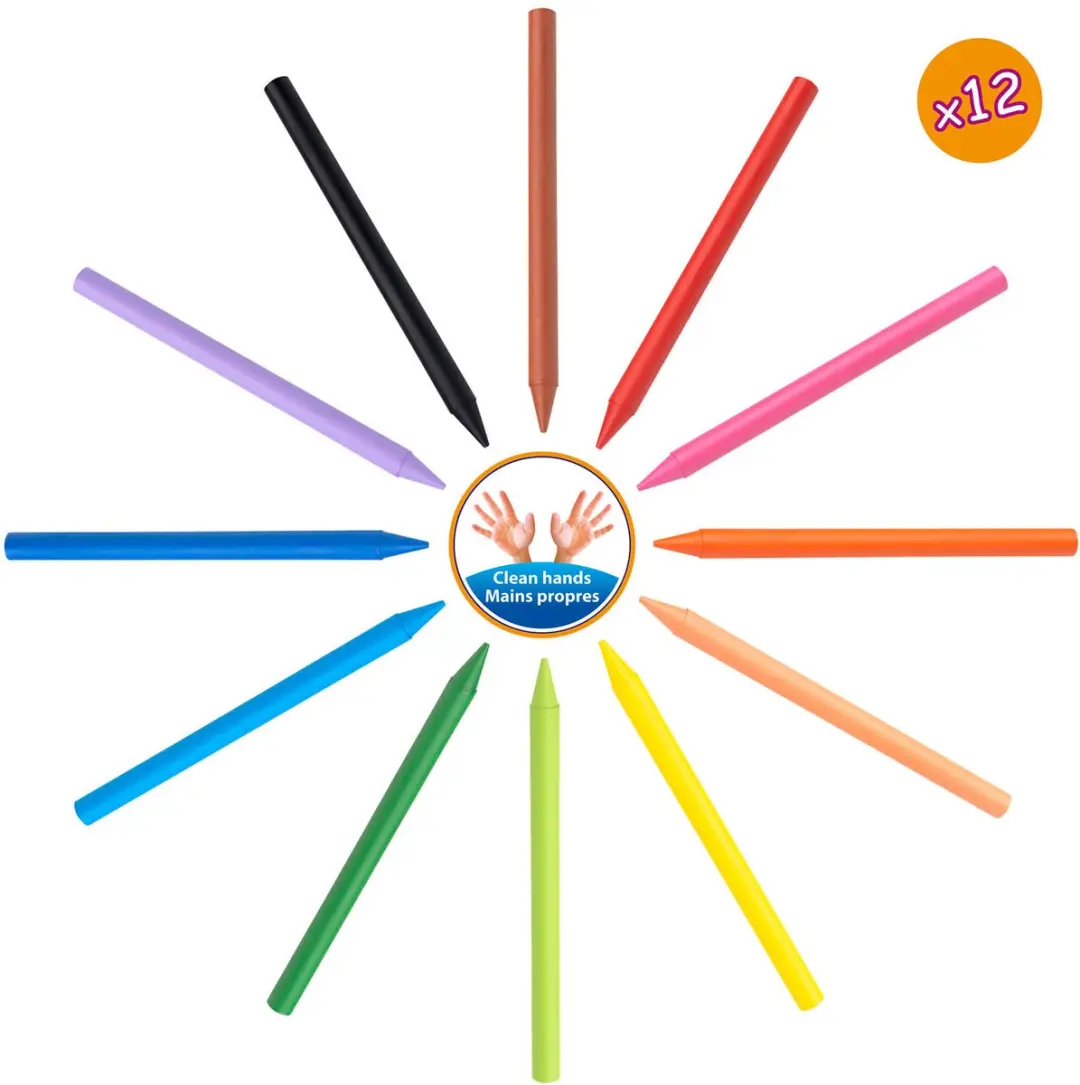 Bic Kids Plastidecor Waskrijtjes - 18 Stuks Meerkleurig - afbeelding 6 van 6