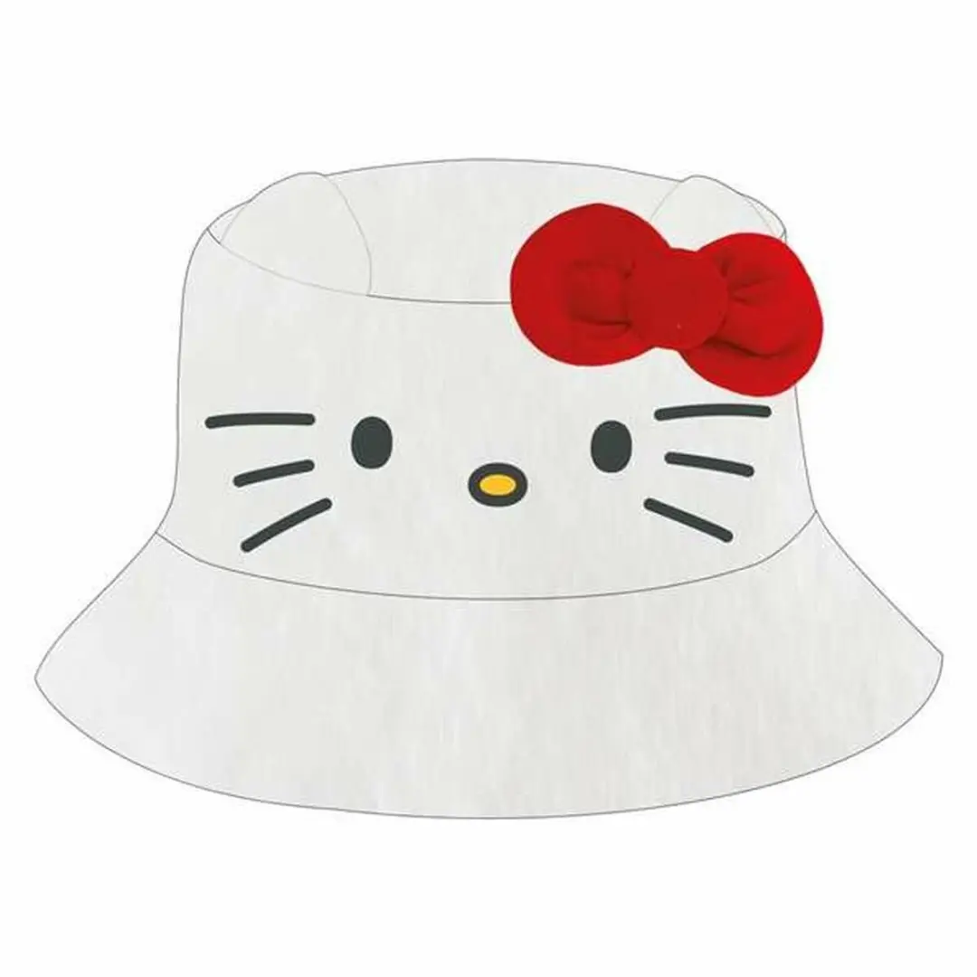Hello Kitty Hoed - Rood/Wit