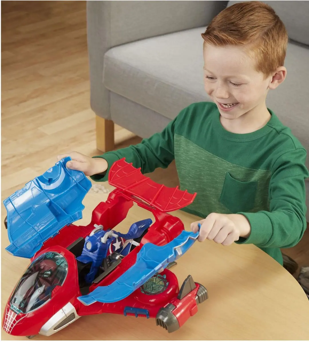 Marvel Super Hero Adventures Jet Quarter Spider-Man 76195 - Speelfiguur 12,5 cm - Veelkleurig