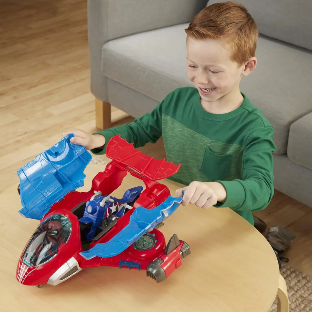 Marvel Super Hero Adventures Jet Quarter Spider-Man 76195 - Speelfiguur 12,5 cm - Veelkleurig
