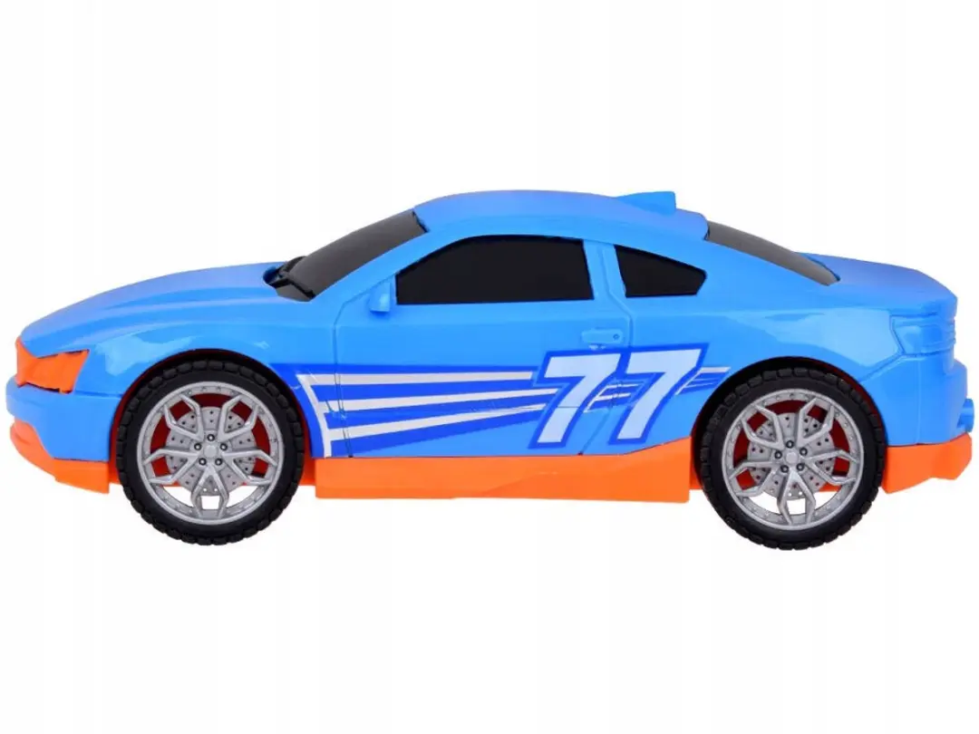 Toystar Sleepwagen met Auto Licht & Geluid - Blauw/Rood/Oranje