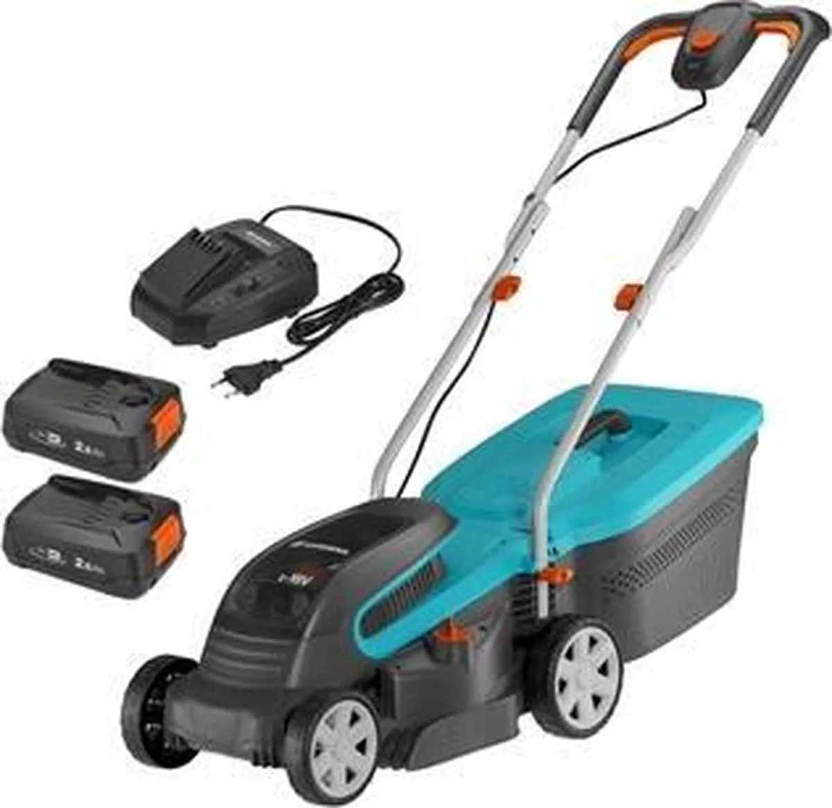Gardena 14621-20 Accu Grasmaaier - 2500mAh - 2x Accu - 30L