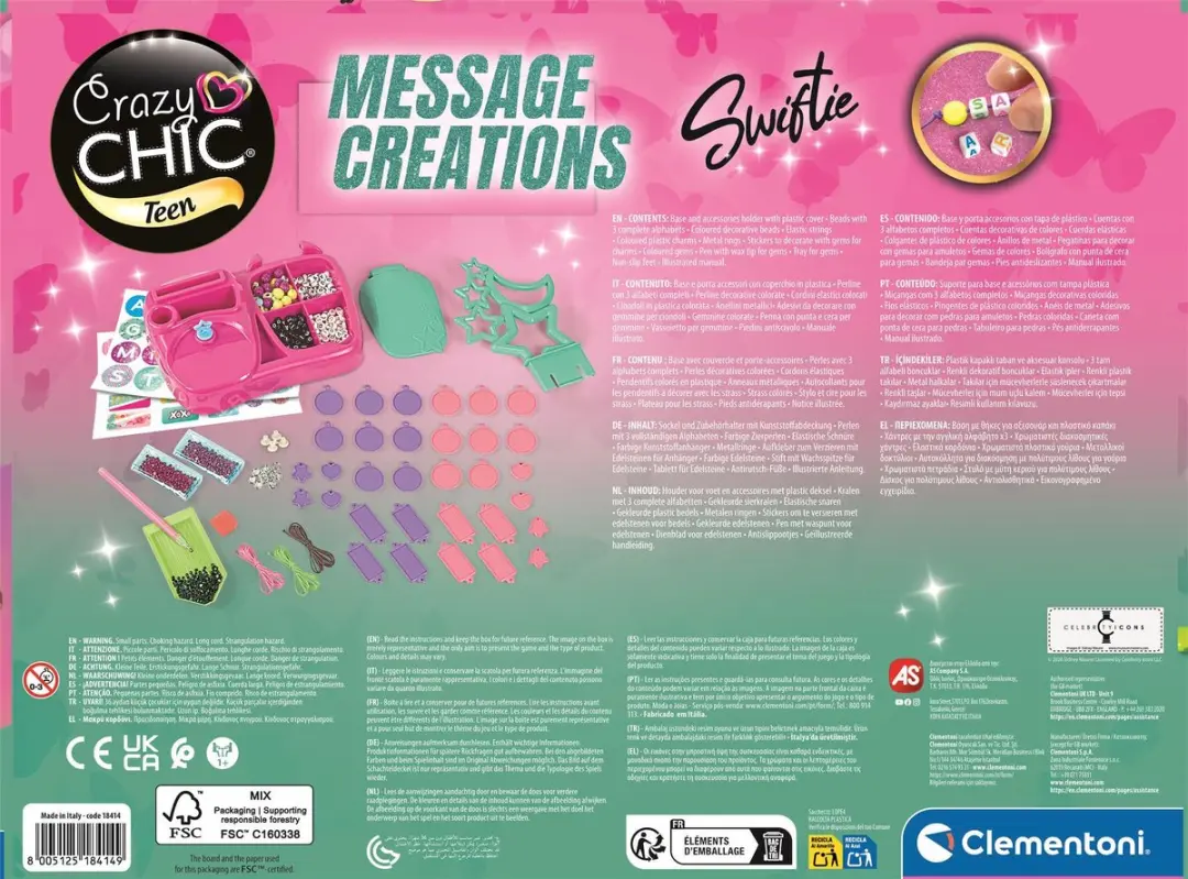 Clementoni Message Creations Knutselpakket - Boodschappenpennen Maken