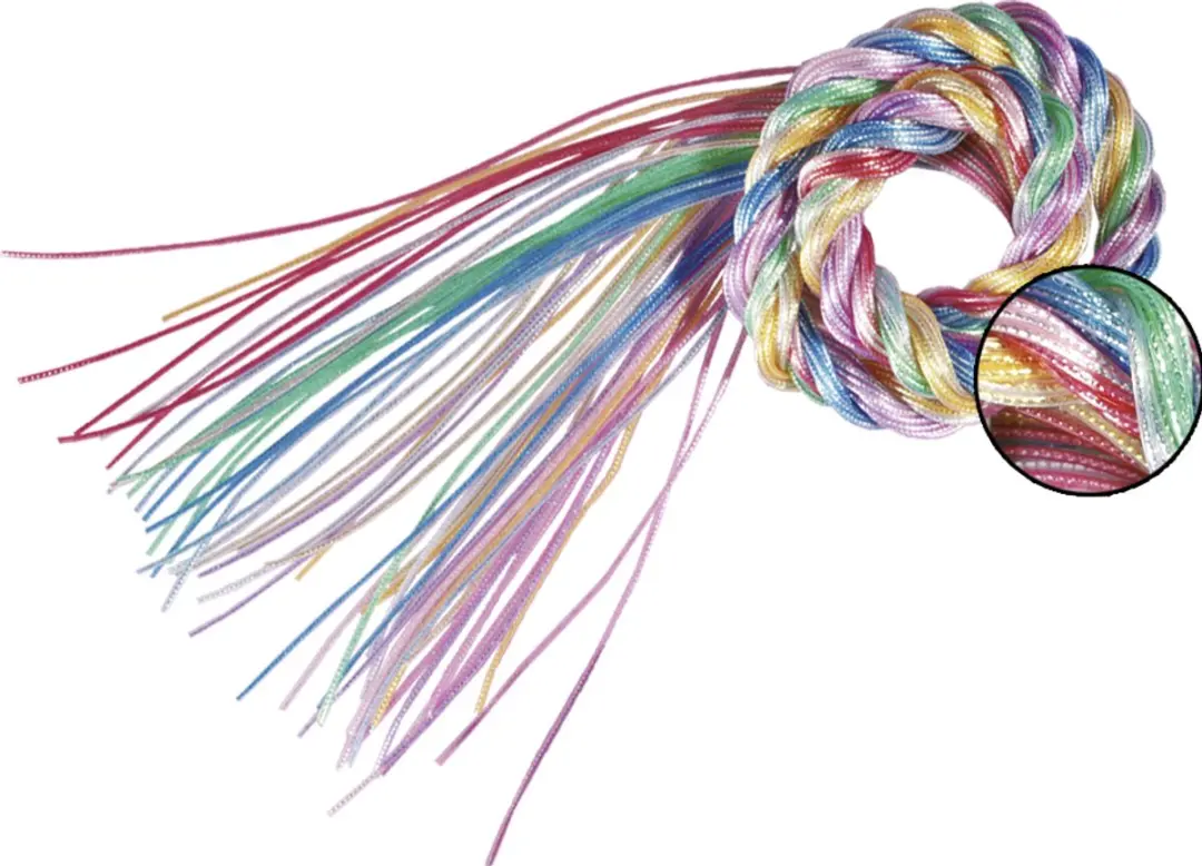 Folia Scoubidou BASIC MIX Vlechtkoorden 1,8mm - 50 Stuks