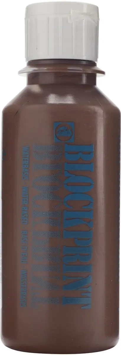 Talens Blockprint Sneldrogende Verf Bruin 250ml
