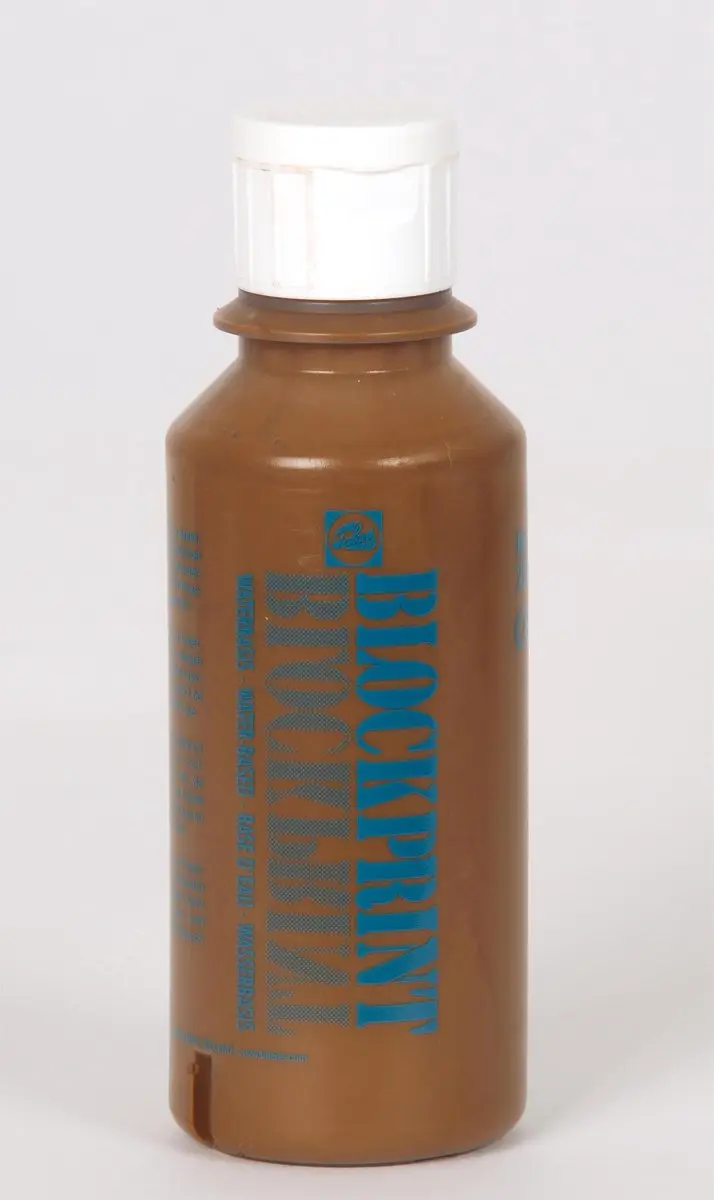 Talens Blockprint Sneldrogende Verf Bruin 250ml