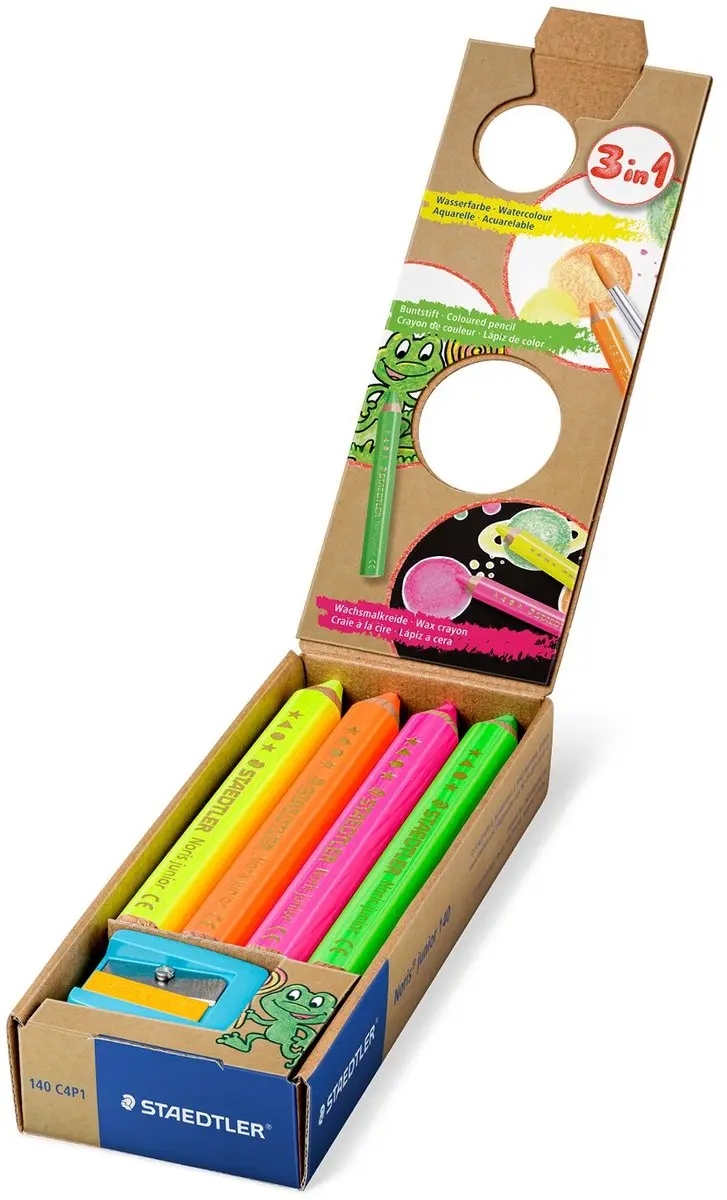 STAEDTLER Noris Junior Zeskant Neon Potloden