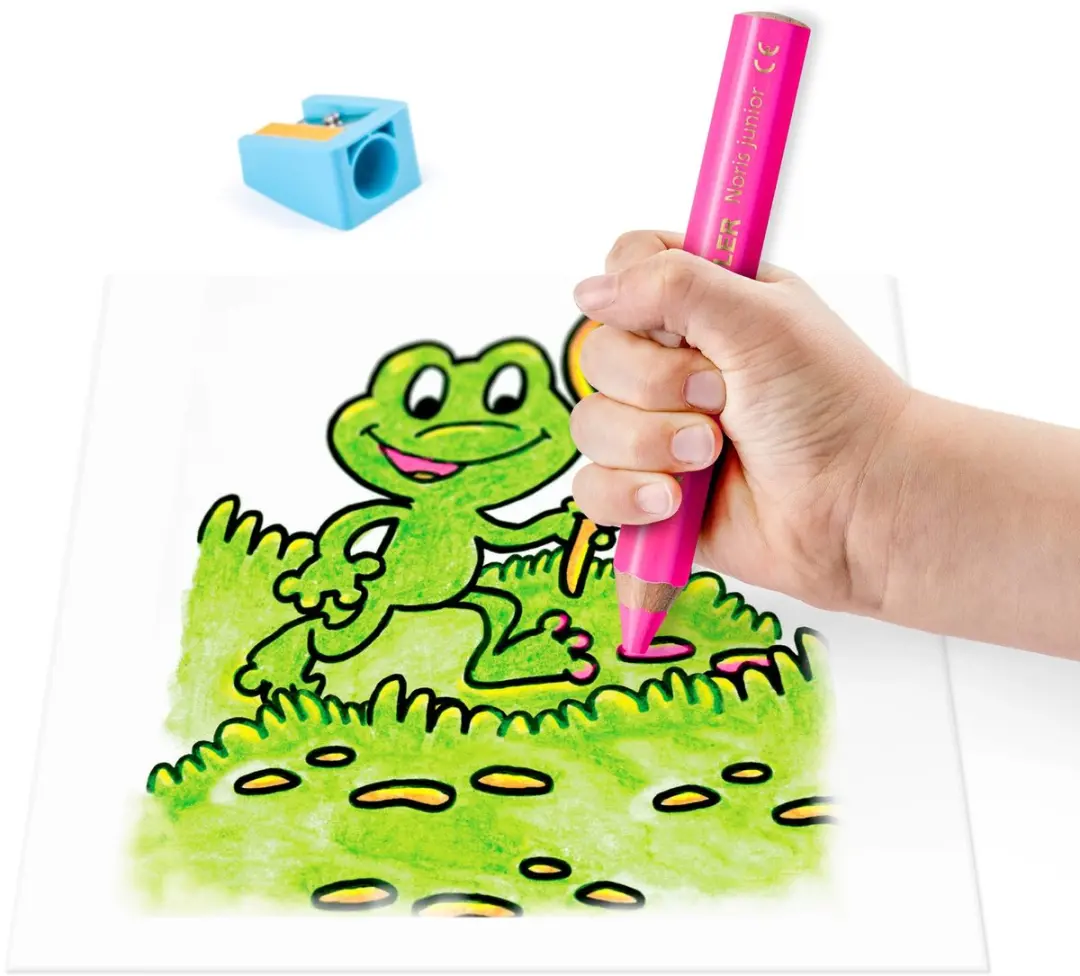 STAEDTLER Noris Junior Zeskant Neon Potloden - 4 Stuks - afbeelding 6 van 6